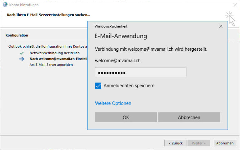 Outlook 2016 Mit Exchange Verbinden (mit Schon Vorhandenem Profil ...