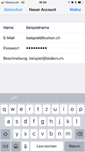 iPhone Neuer Account