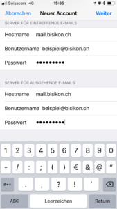 iPhone Neuer Account