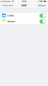 iPhone - IMAP
